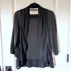 Kimchi Blue Women's Black Chiffon Lightweight Cardigan Size Medium
